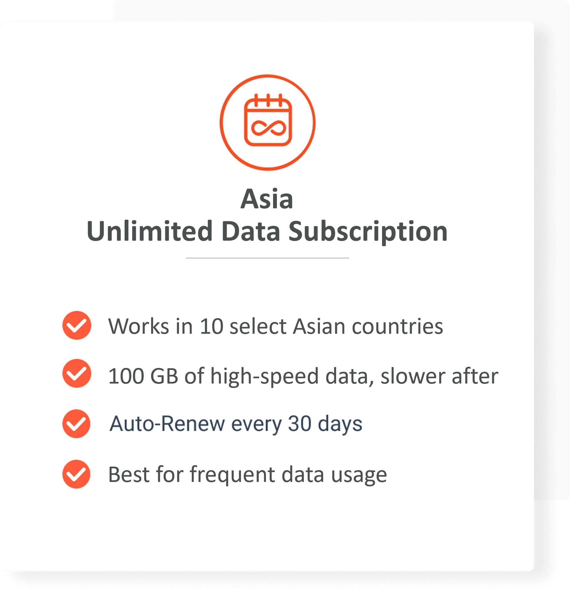 Asia Unlimited Subscription