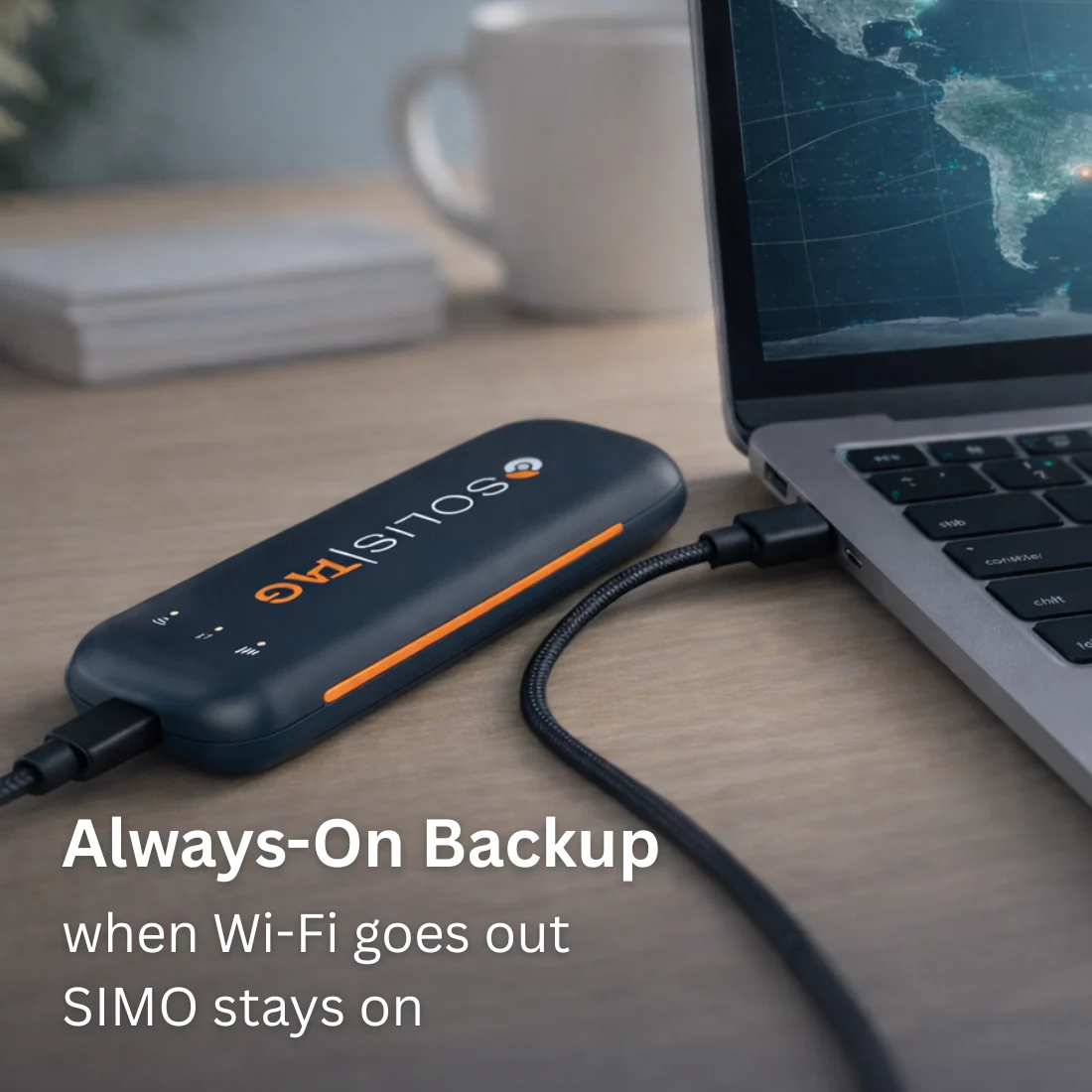 Solis Tag, USB Powered Pocket WiFi Adapter with Lifetime Data (1GB Monthly Forever) - Image 6