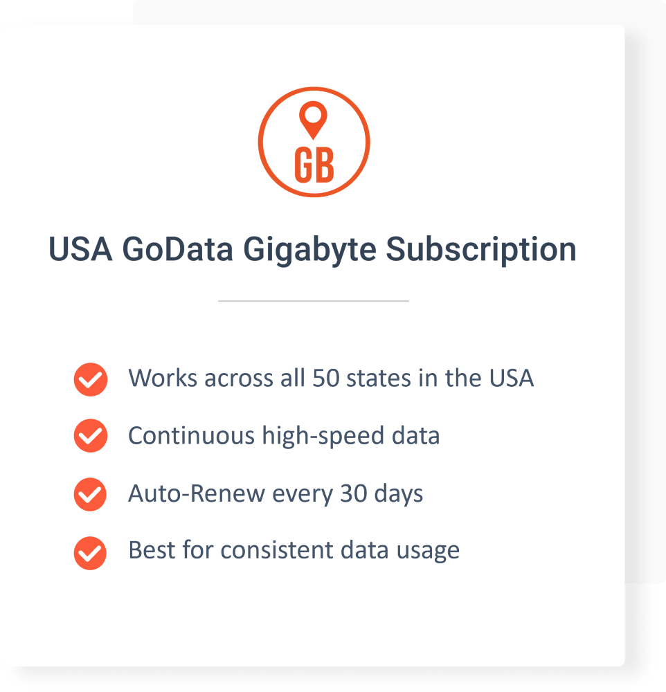 USA GoData 10GB Subscription: 6 Months