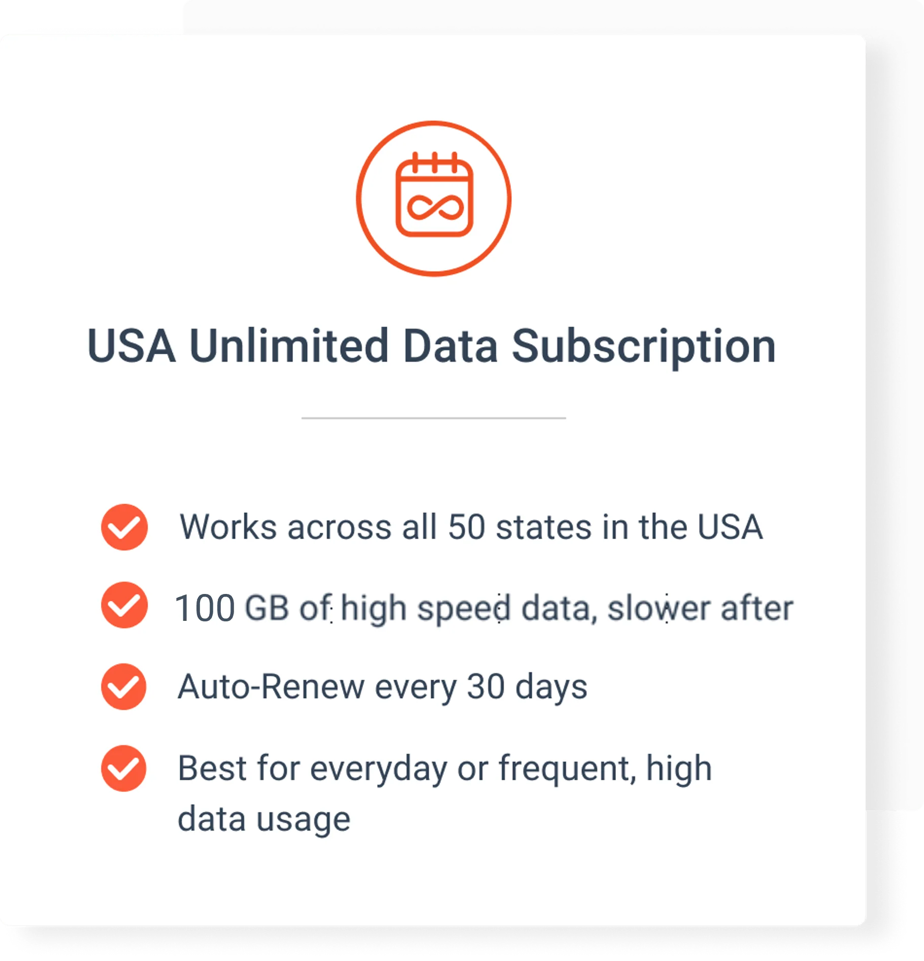 USA Unlimited Data Subscription: 4 Months